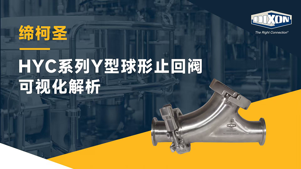 締柯圣 HYC系列Y型球形止回閥可視化解析