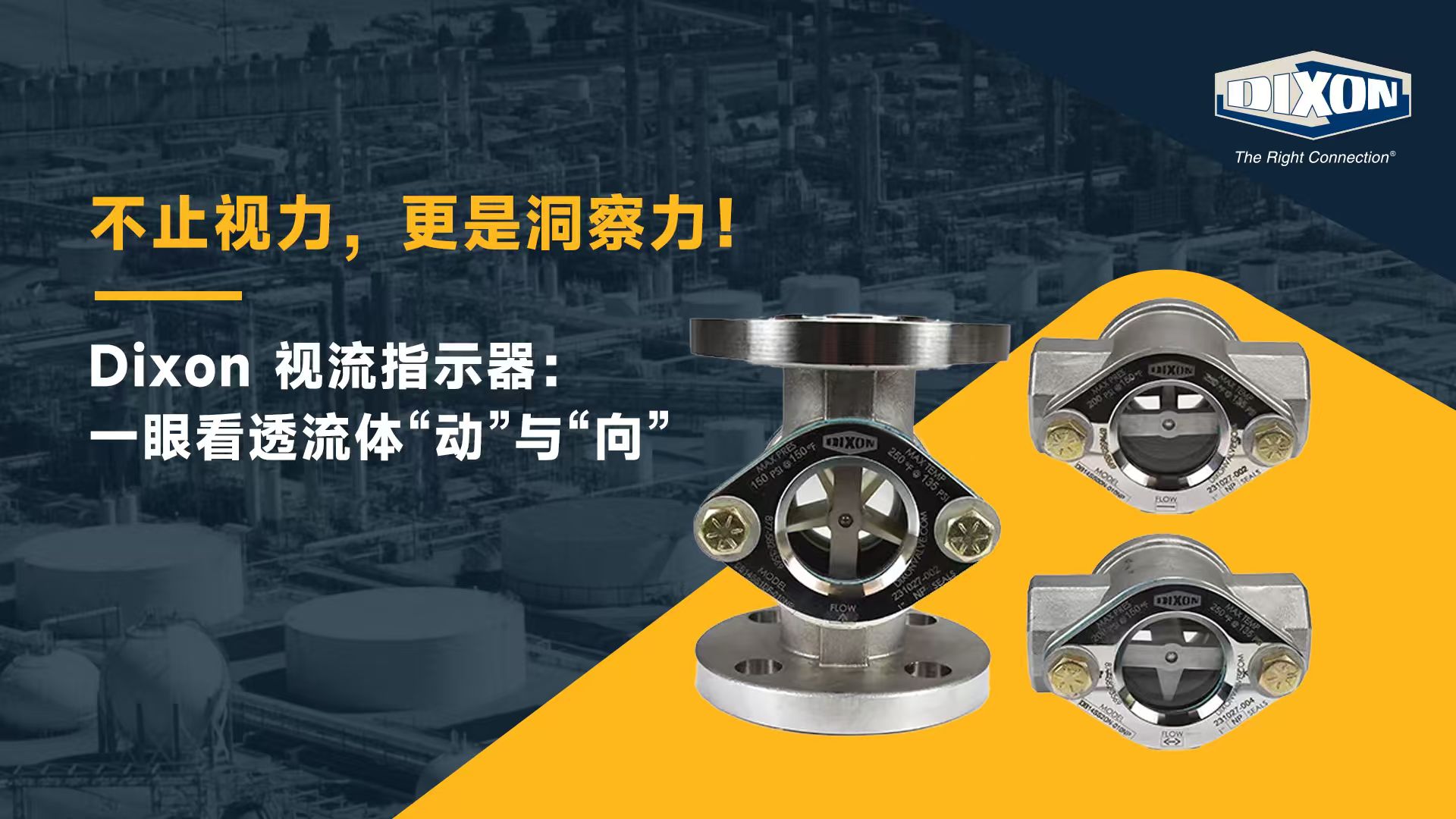 Dixon 視流指示器:一眼看透流體“動”與“向”